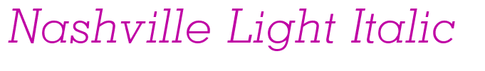 Nashville Light Italic
